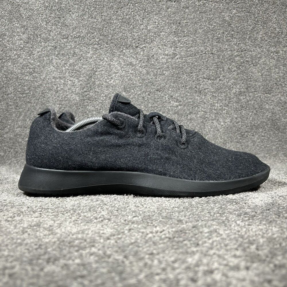Allbirds WR Wool Runners Mens Size 14 Black Superfine Merino Running Shoes Used